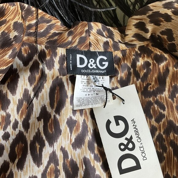 Dolce & Gabbana Black Ostrich Feather Embellished Cropped Bolero Jacket - Picture 5 of 6